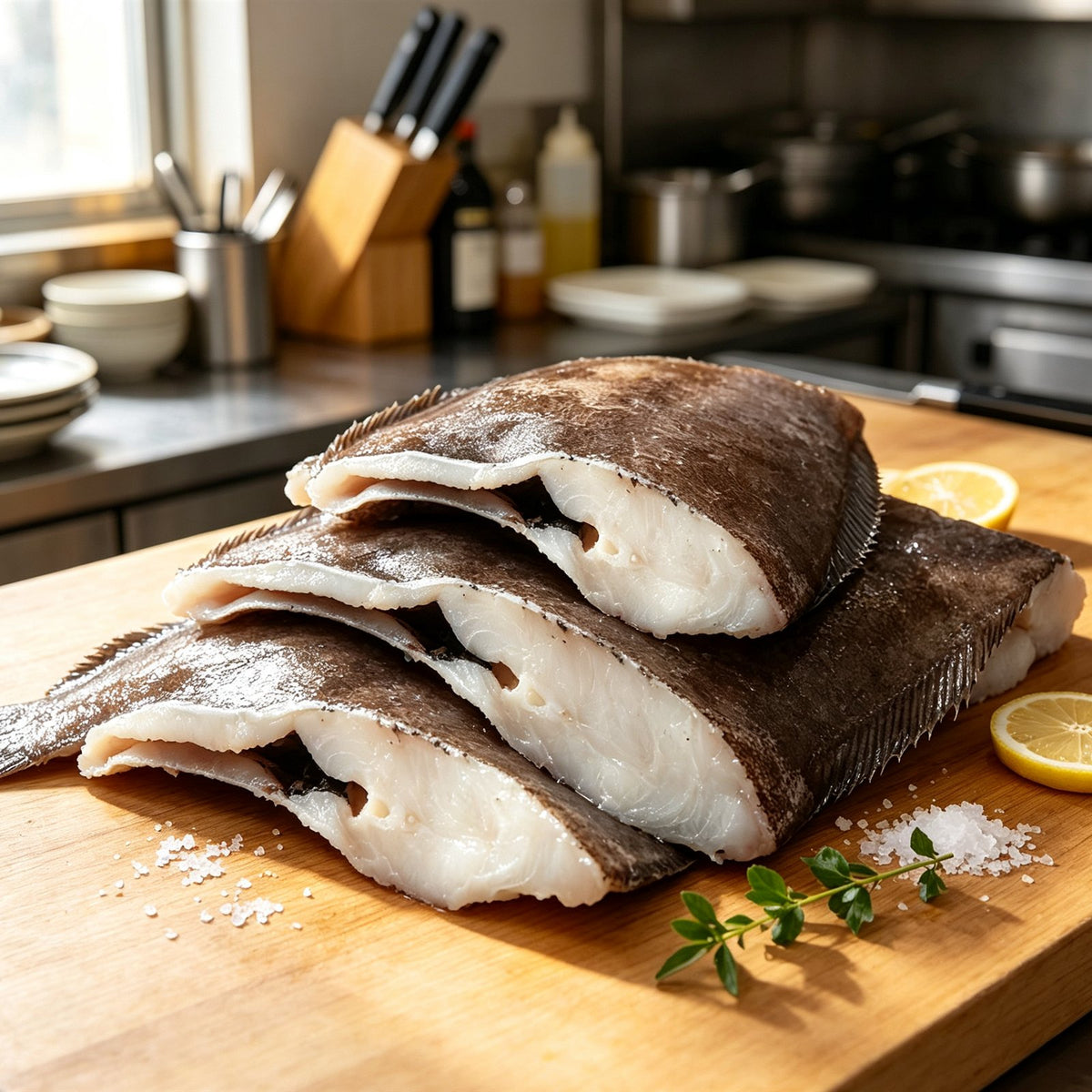 Fresh Flounder Fillets Skin On
