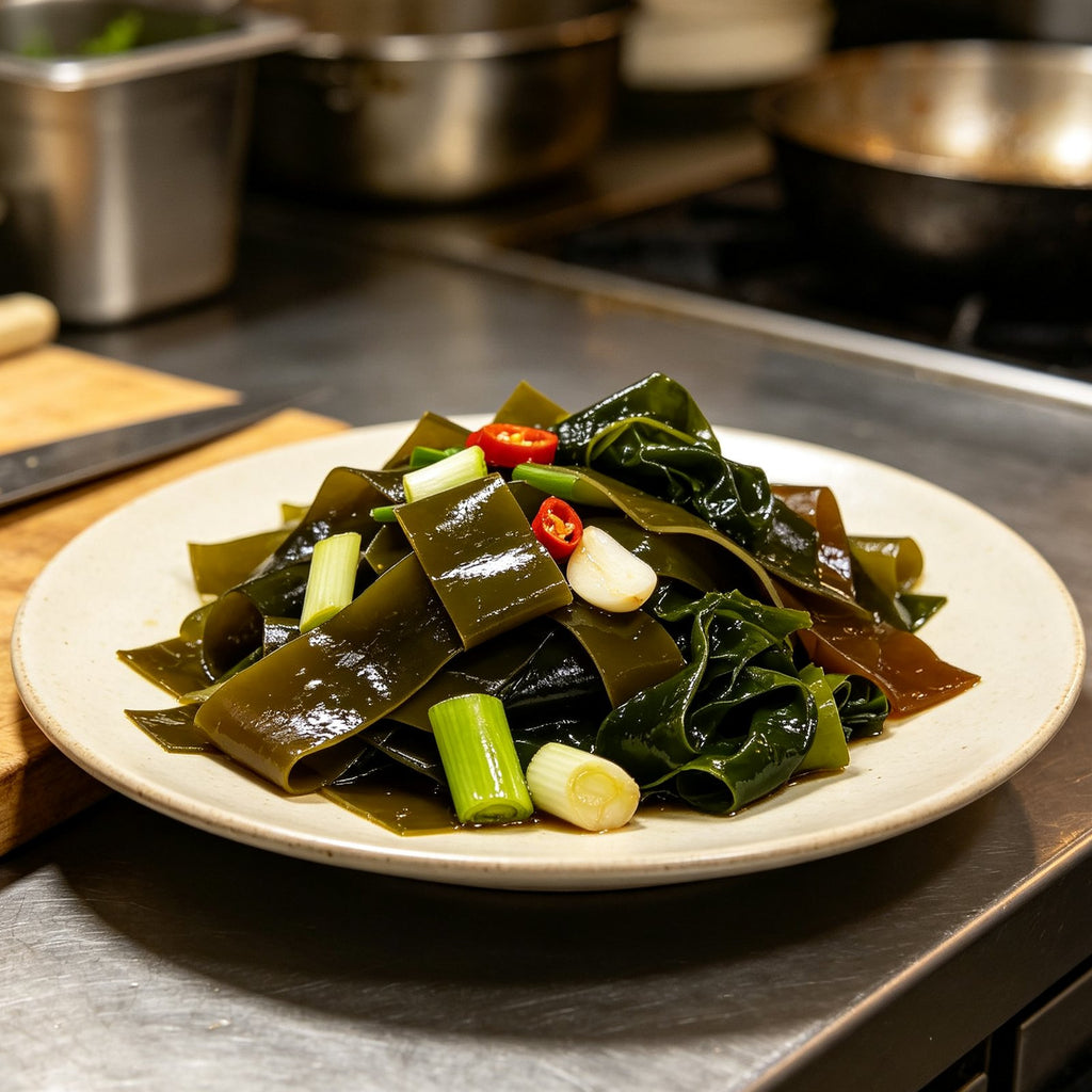 Fresh Green Sea Kelp Strips