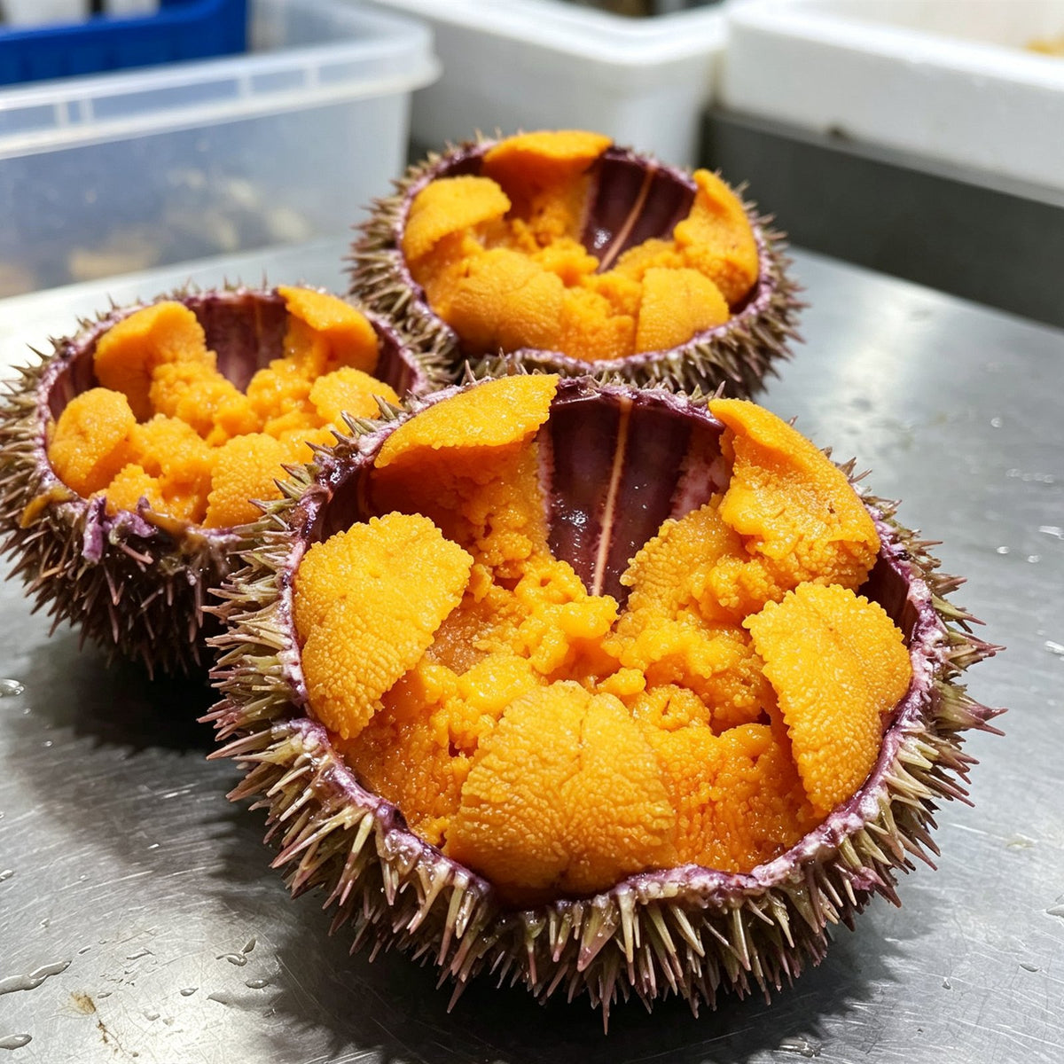 Fresh Sea Urchin Roe Shells