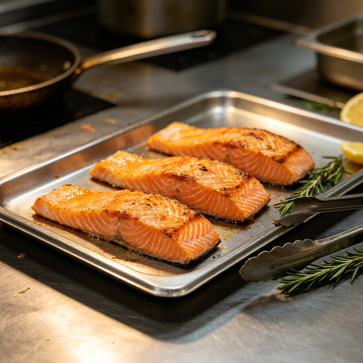 Fresh Salmon Fillets Skin On