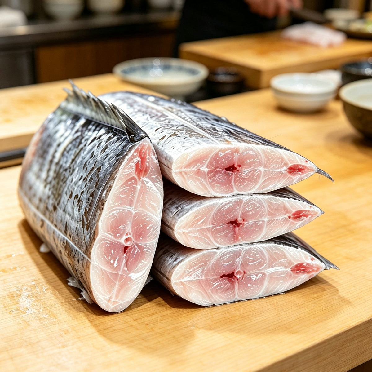 Fresh Hairtail Fish Cut Sections